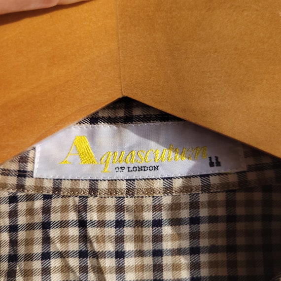 Vintage Aquascutum Shirts Unsex shirt, Cotton , M… - image 2