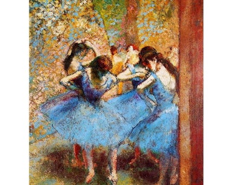 Edgar Degas, Dancers in Blue FRIDGE MAGNET, 1895 Fine Art Reproduction Gift