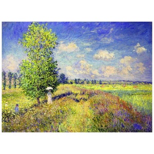 Claude Monet, The Summer Poppy Field FRIDGE MAGNET, 1875 Fine Art Reproduction Mini Gift