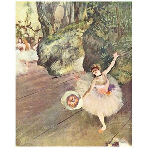 Edgar Degas, Dancer with a Bouquet of Flowers FRIDGE MAGNET, 1878 Ballet Fine Art Repro Mini Gift Impressionism