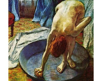 Edgar Degas, Woman in the Bath FRIDGE MAGNET, 1886 Fine Art Repro Gift