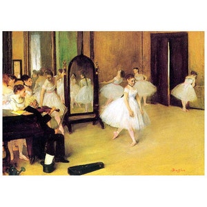 Edgar Degas, The Dancing Class FRIDGE MAGNET, 1870 Fine Art Reproduction Gift Refrigerator