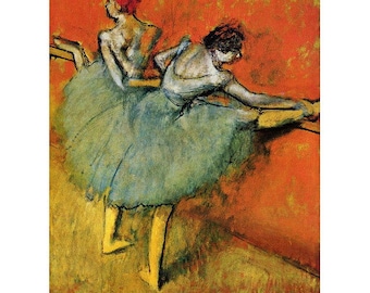 Edgar Degas, Dancers at the Bar FRIDGE MAGNET, 1888 Fine Art Reproduction Mini Gift Ballet Dancers