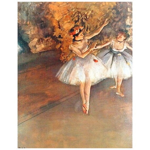 1874 Fine Art Repro Edgar Degas Two Dancers on the Stage Deco FRIDGE MAGNET 1874 Fine Art Repro Edgar Degas Two Dancers on the Stage Deco FRIDGE MAGNET