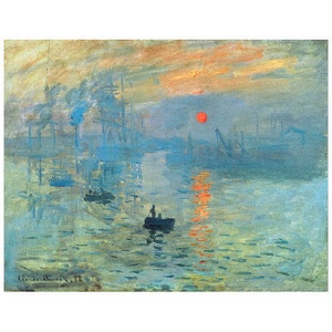 Claude Monet, Impression, Sunrise FRIDGE MAGNET, 1872 Soleil Levant Fine Art Repro Mini Gift Impressionism
