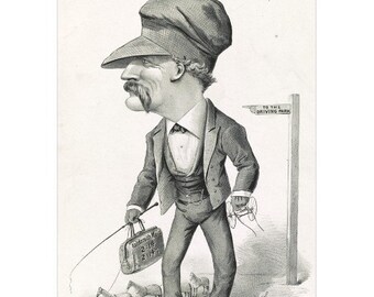 The Budd of the Driving Park FRIDGE MAGNET, 1876 Ad Advertising Poster Repro Currier & Ives Mini Gift Refrigerator Magnet