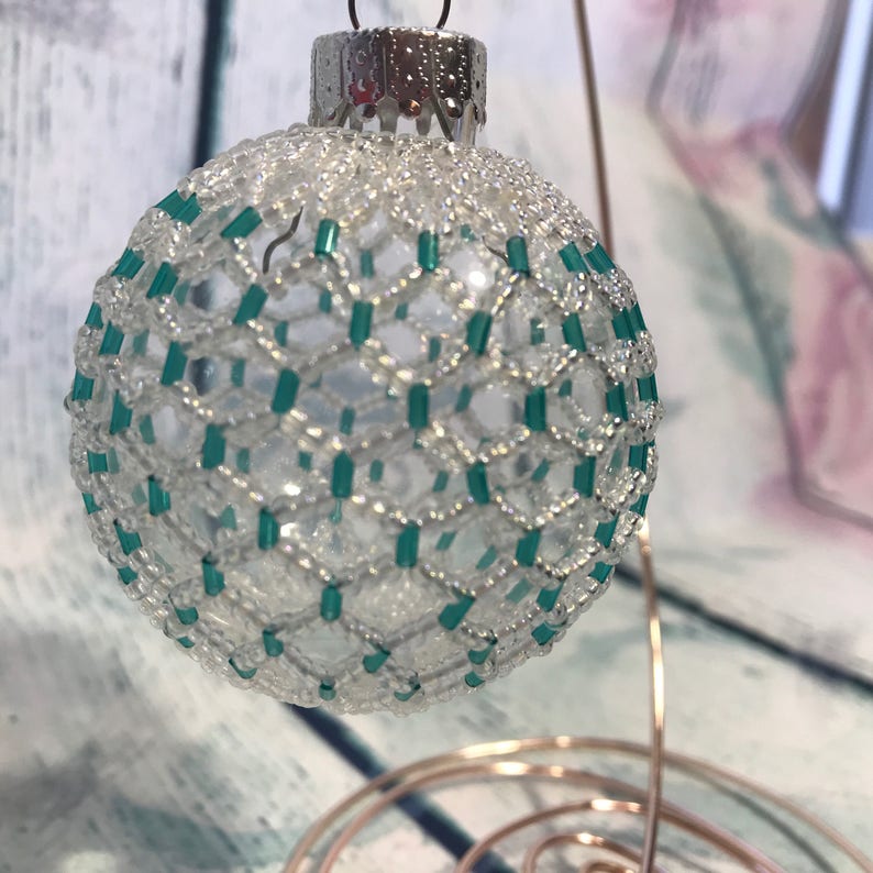 Décoration de Noël perle verte boule de Noël argentée et - Etsy France