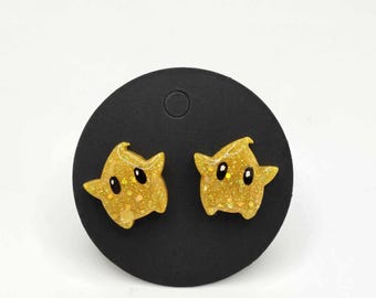 Large Super Mario Galaxy Inspired Luma Star Stud Earrings