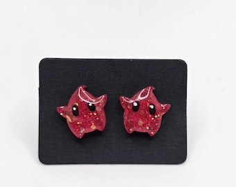 Small Super Mario Inspired Luma Star Stud Earrings