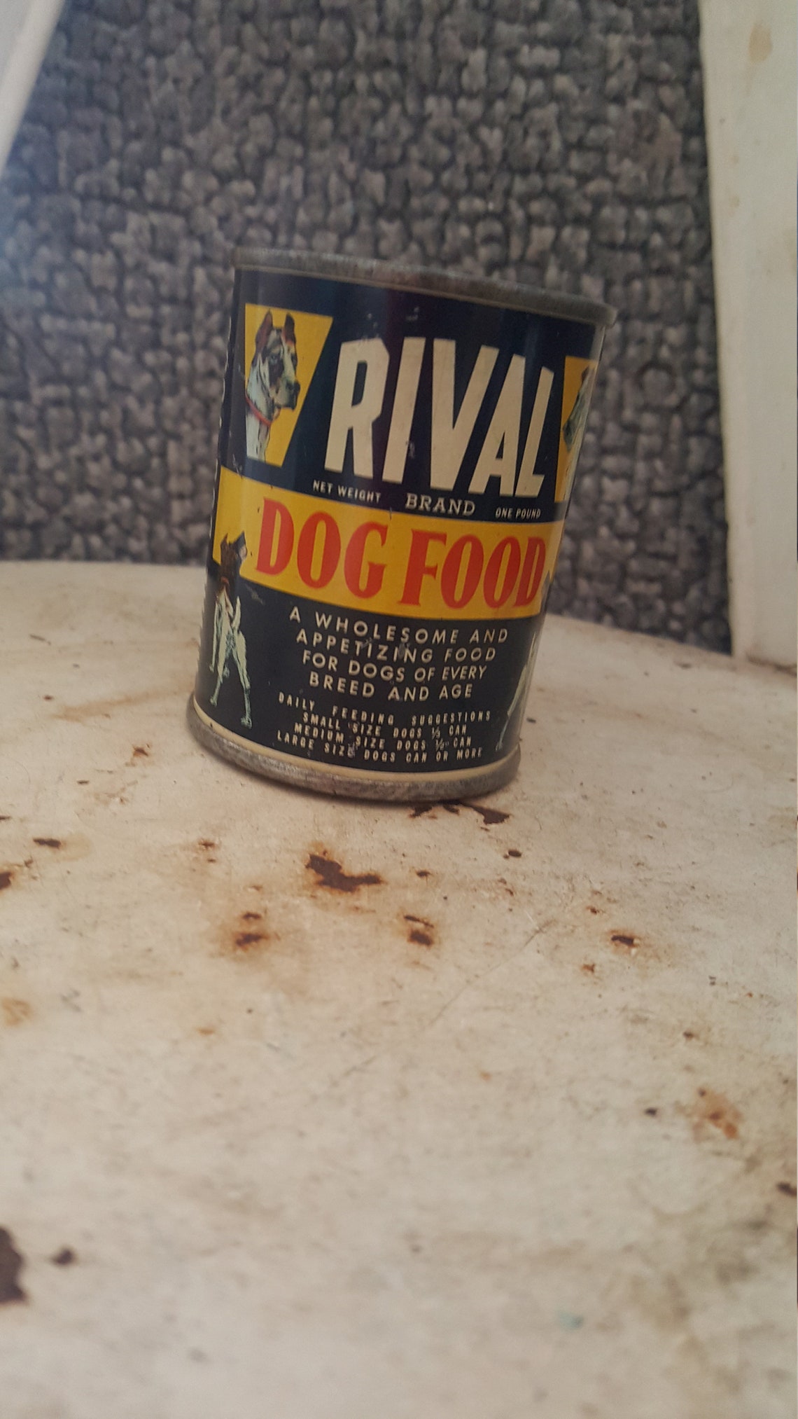 Vintage Rival Dog Food Bank Etsy