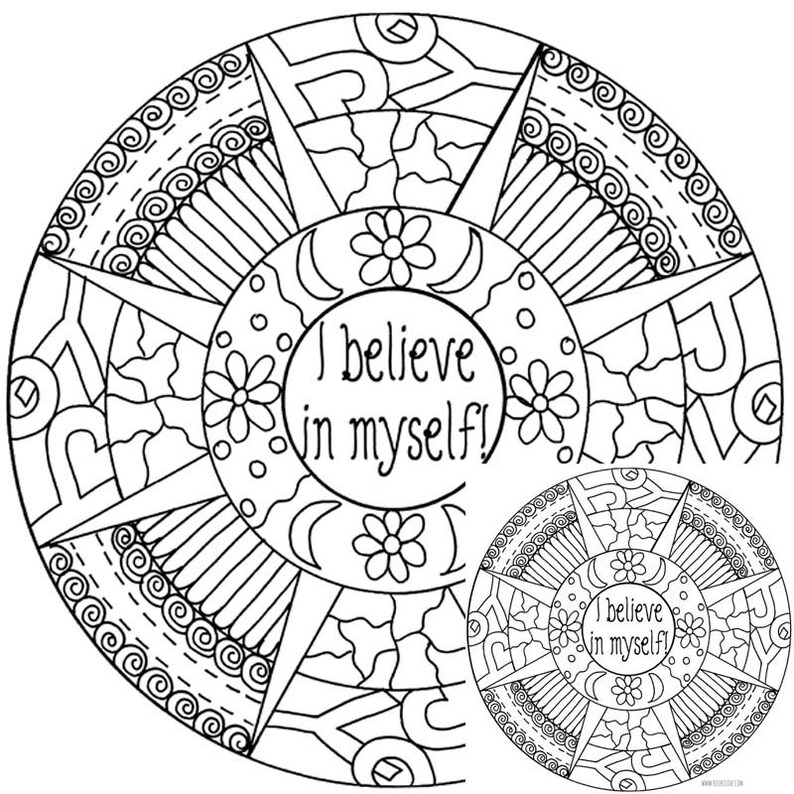 Believe In Yourself Free Coloring Page Payhip Sketch Coloring Page