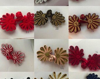 or 4.25/" 6 or 12 Pairs Black Chinese Frog Closure Button Knot Fastener by 3.75/"
