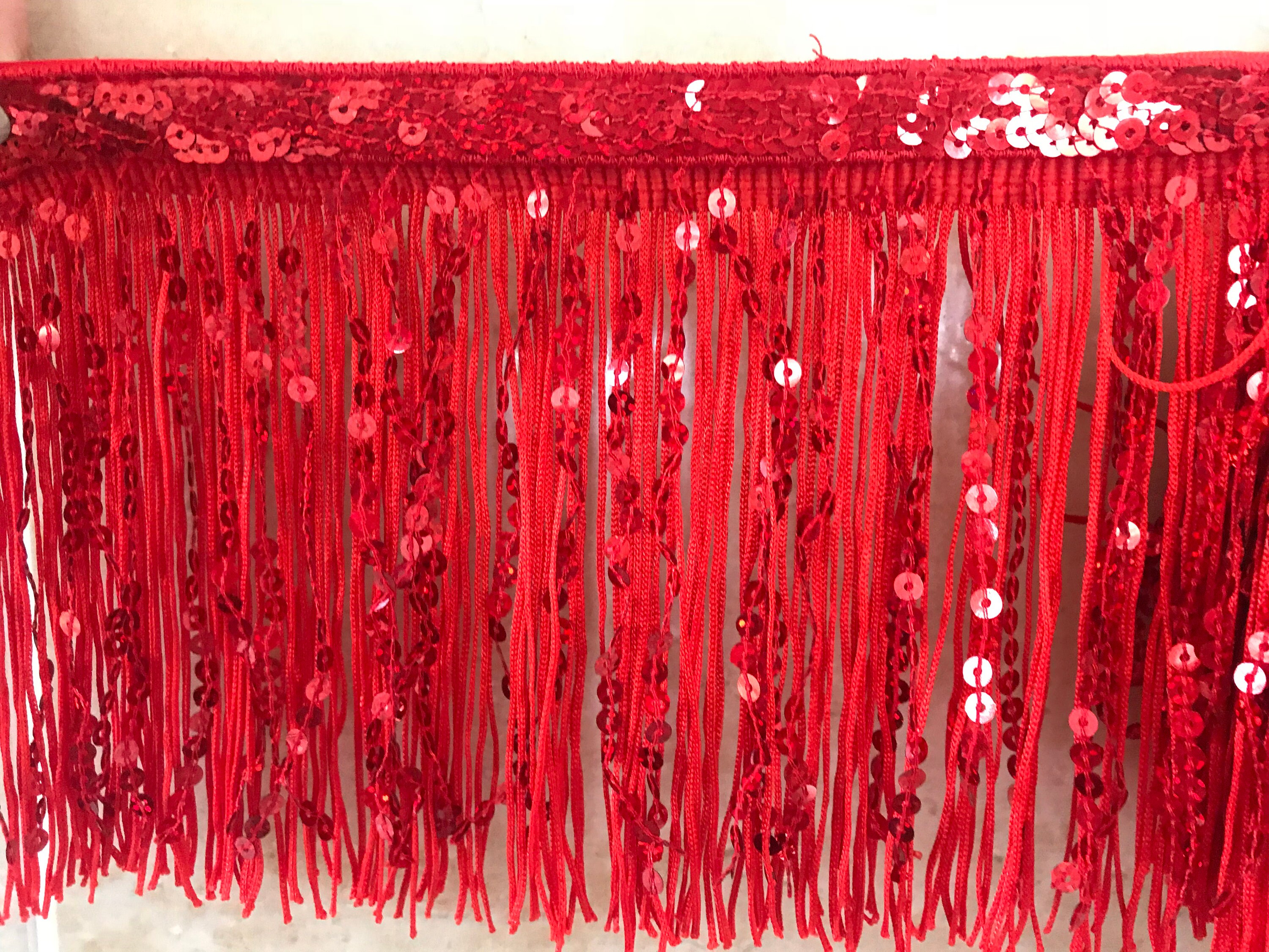 Tassel Fringe Fringing Trim With Sequins 15cm 6 30cm Etsy