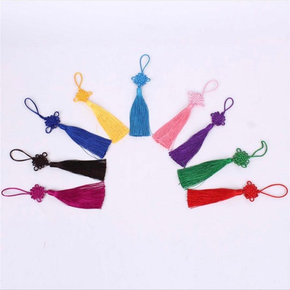 Chinese knot large Tassels X 2 6/" 15 cm Drop ** 9 Different Colours **