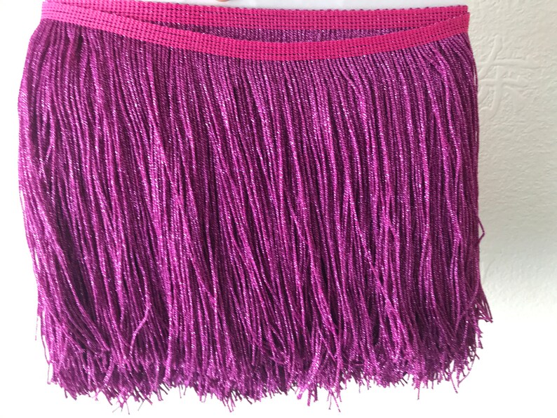 Glitter Tassel Fringe / Fringing Trim Metallic 20cm 8 15 Etsy UK