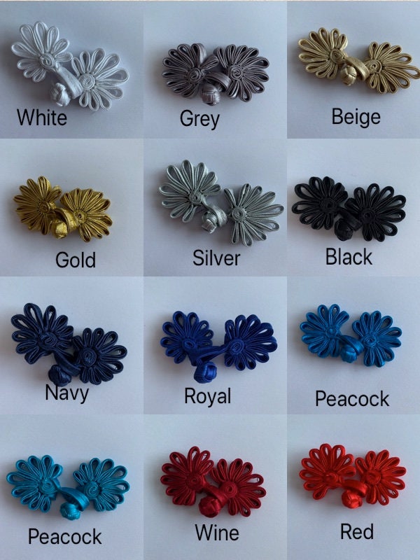 Frog Closures Swirl Chinese Knot Button X 2 Pairs Different Etsy Australia