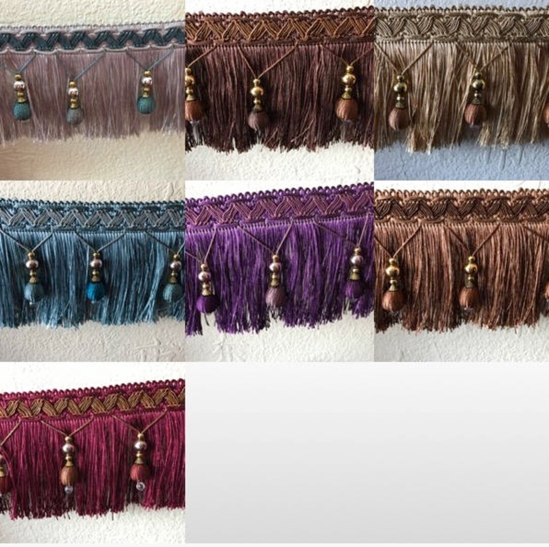 Luxury Tassel Fringe With Beads 11cm DIFFERENT COLOURS X 1 Etsy