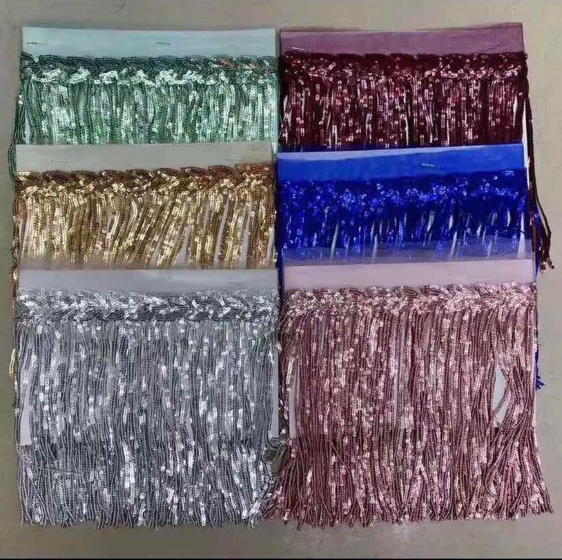 sequin tassel fringe