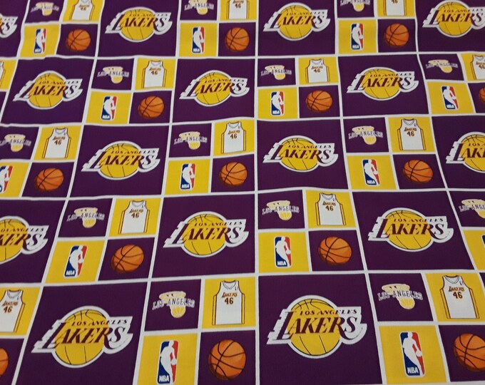 Fabrique Innovations NBA Los Angeles Lakers Basketball Fabric 100