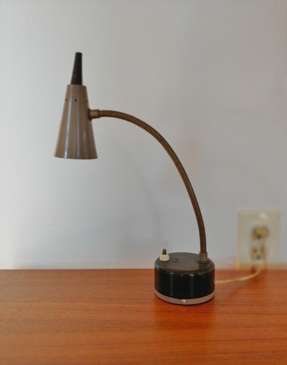 vintage gooseneck desk lamp