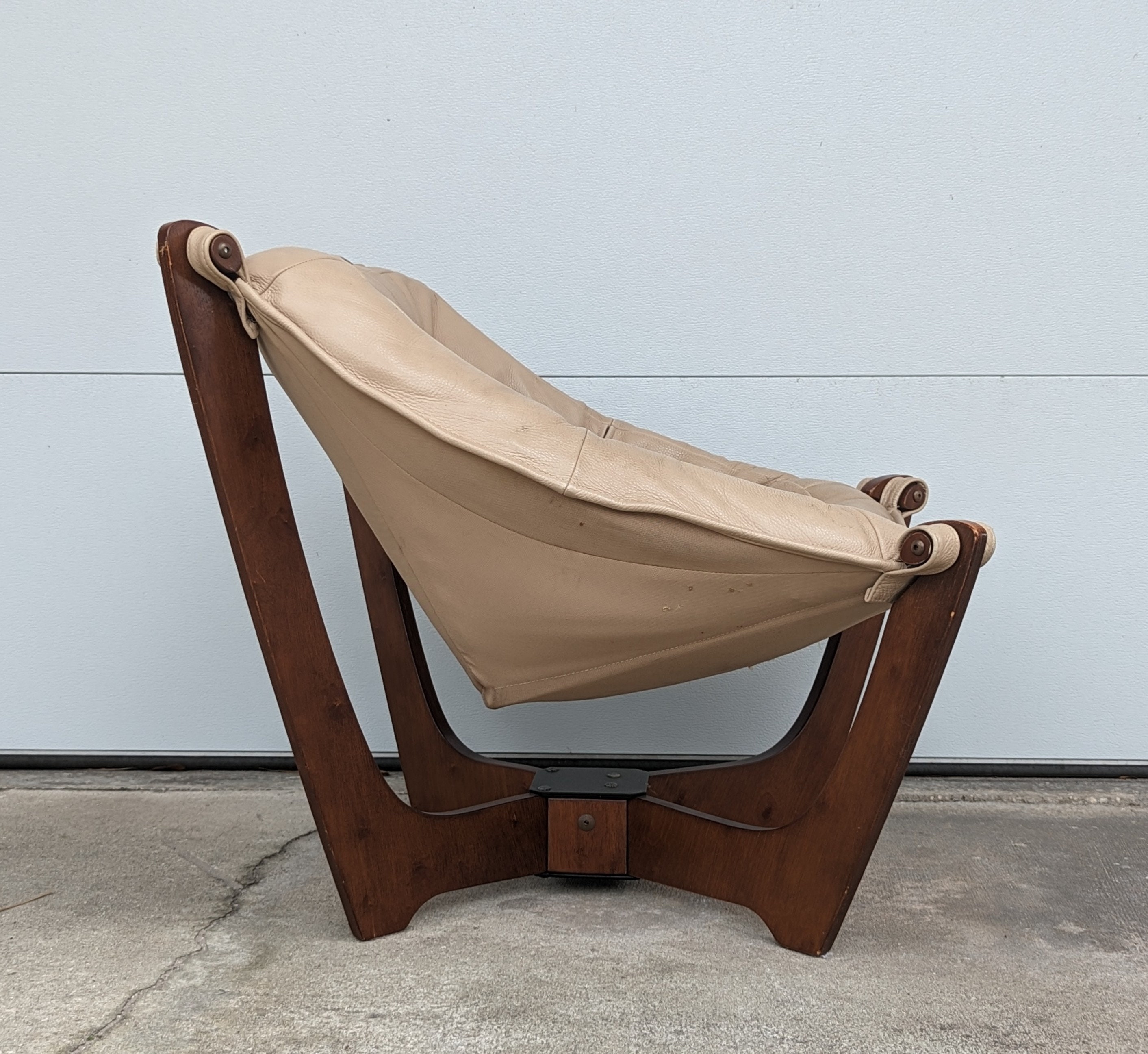 Vintage Modern Luna Sling Chair by the Hjellegjerde Group of