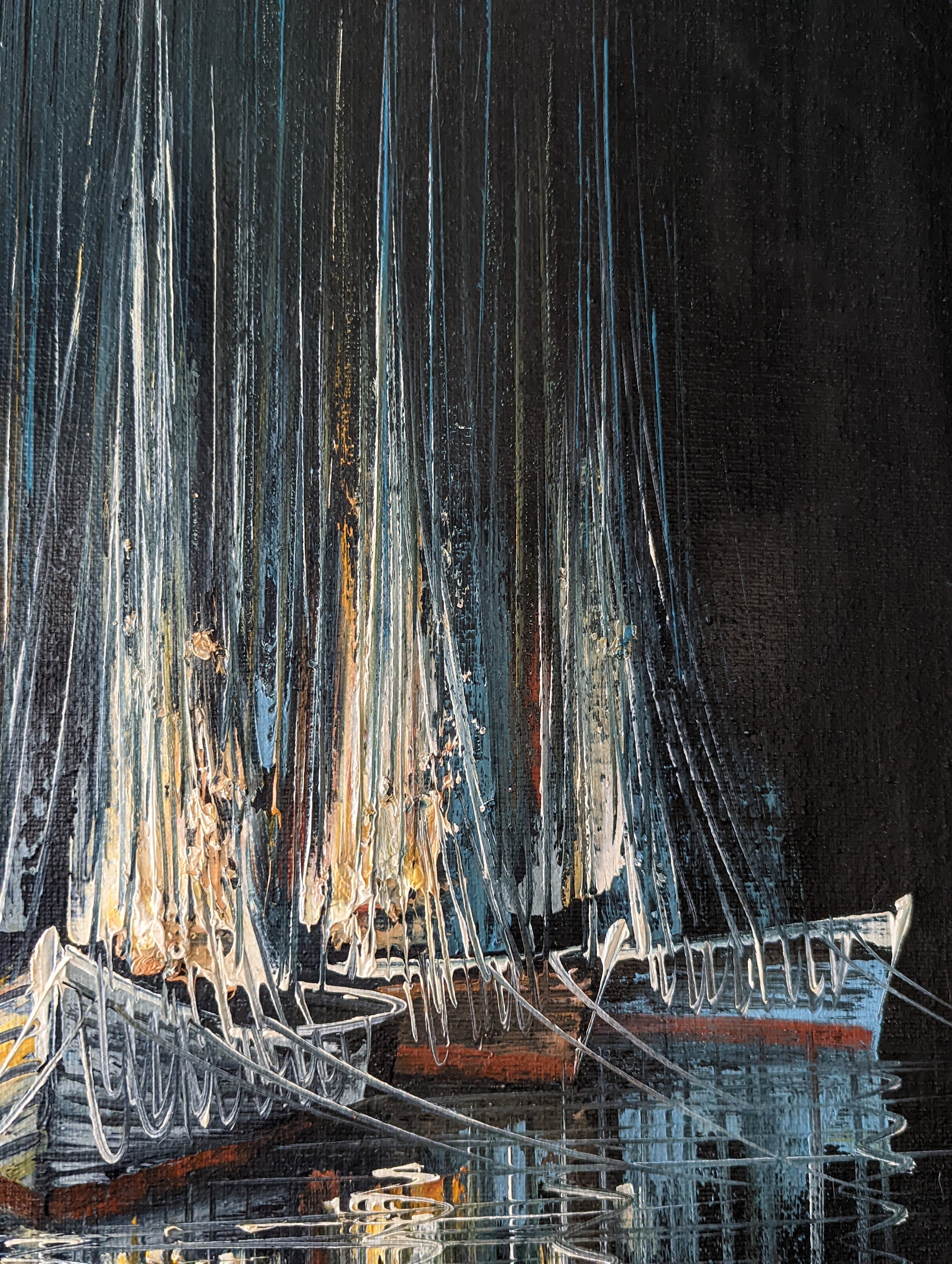 Rikard Lindstrom Original Impressionist Seascape Oil on Canvas Etsy