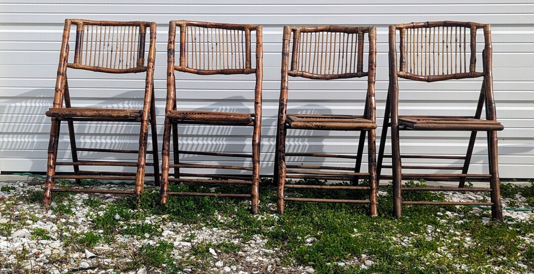 HOLD for Tanner Vintage Mid Century Modern Tortoise Rattan Bamboo ...