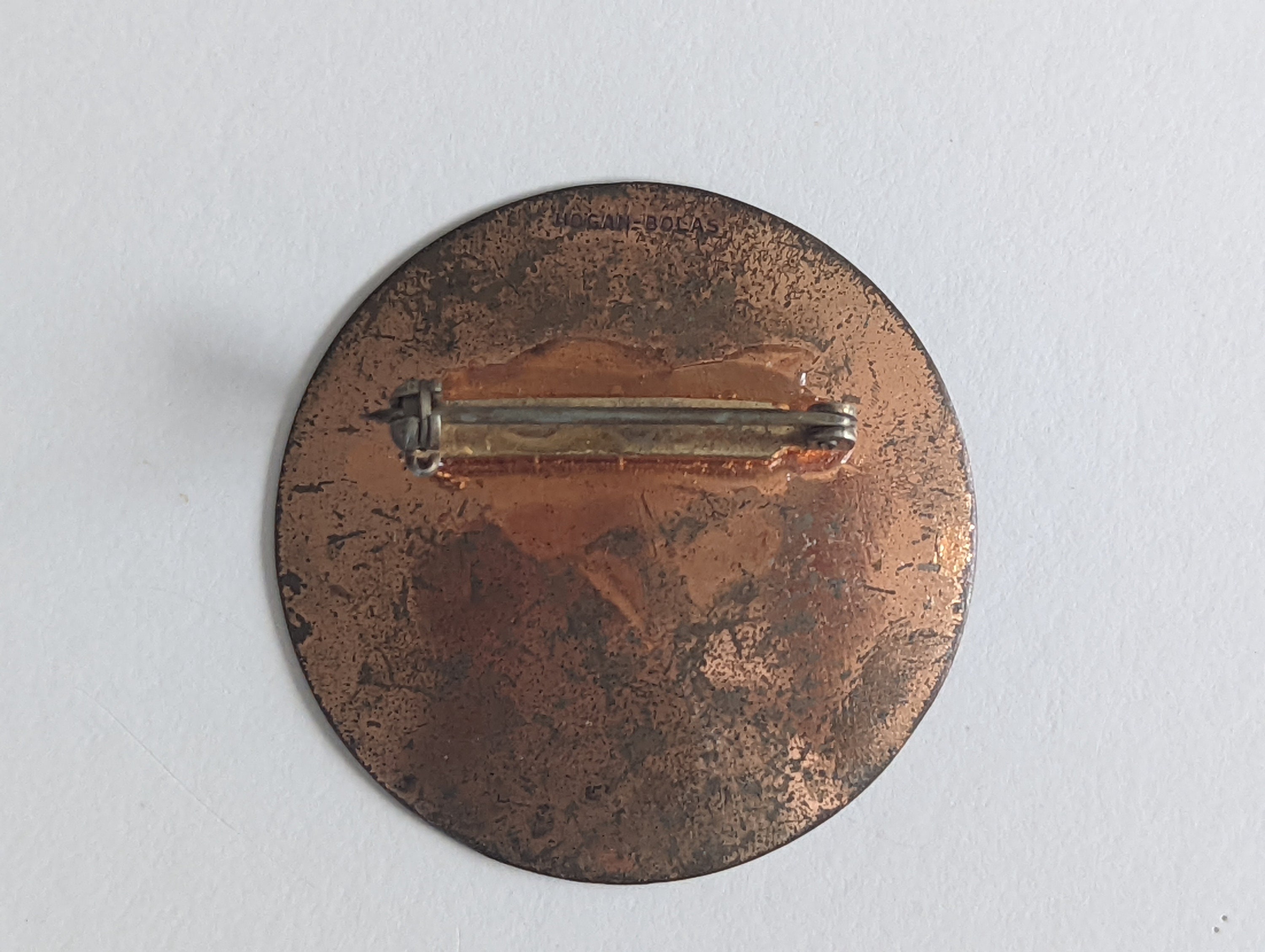 Mid Century Modern 1950's Studio Art Enamel on Copper Pin - Etsy
