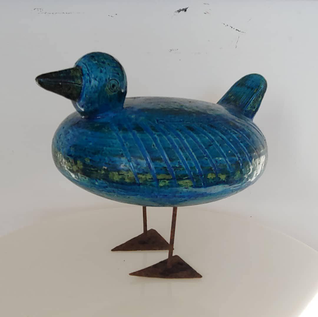 Bitossi Ceramic Bird by Aldo Londi - Rimini Blue, 1950s - Etsy