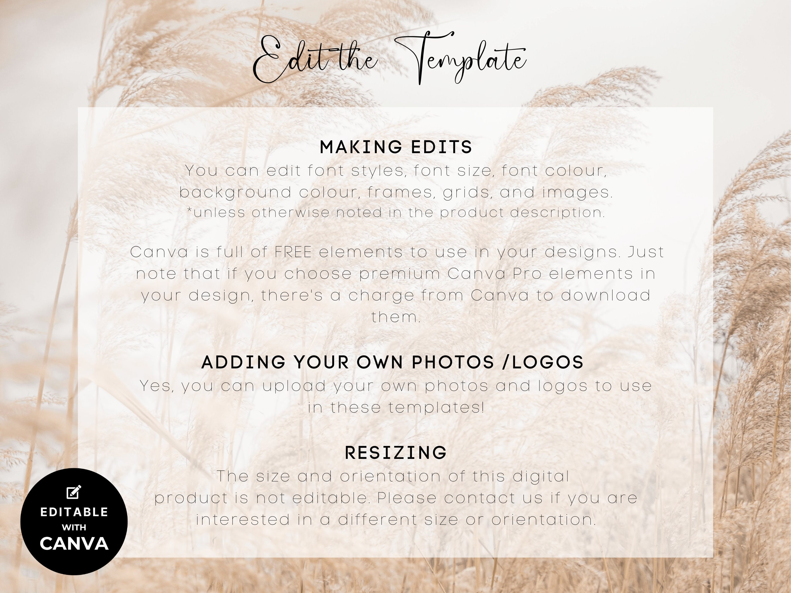 Price List Template, Printable Price List, Price List, Small Business ...