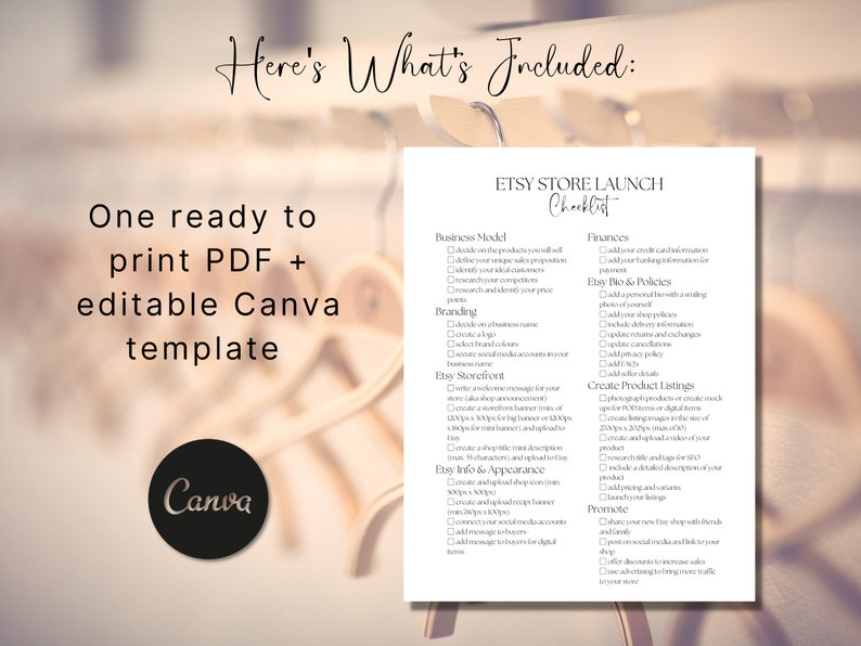 Etsy Shop Launch Checklist Start an Etsy Shop Checklist Etsy Etsy