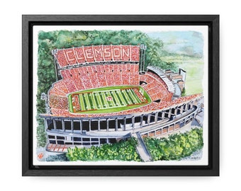 Clemson Death Valley Print, Clemson Stadium Print, Clemson Grad Gift, Clemson Alumni Gift, Clemson Football Gift, Clemson Grad Gift