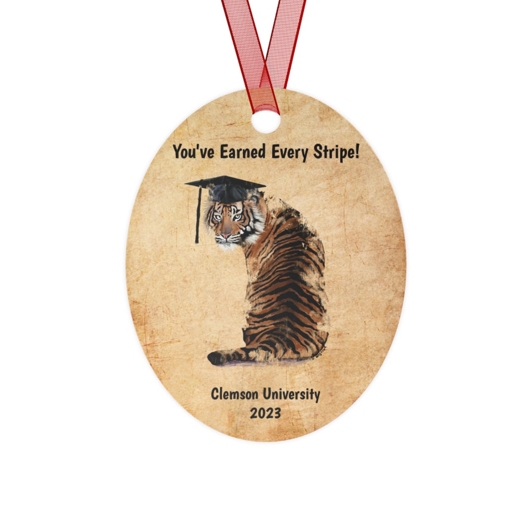 Clemson Graduation Ornament, Clemson Tiger Ornament, Clemson Graduation