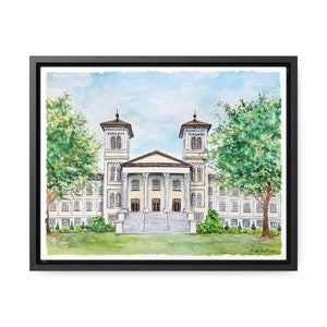 Wofford College Print, Wofford Grad Gift, Wofford Alumni, Wofford Old Main Print, Wofford Painting, Wofford Canvas Art, Wofford Art Print