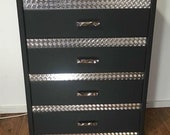 Items Similar To Mens Diamond Faux Diamond Plate Toolbox Dresser