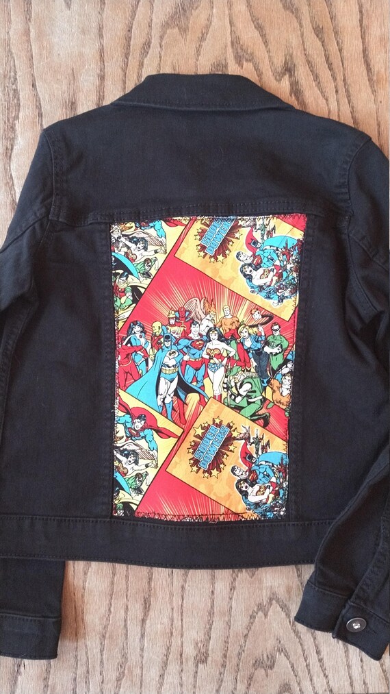 black denim jacket size 8