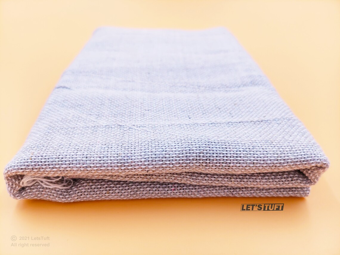 Primary Tufting Cloth Fabric for Rug Making Gray Double Weft Etsy