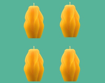 Intricate Votive Beeswax Candles