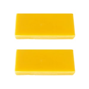 two 1 pound beeswax bricks