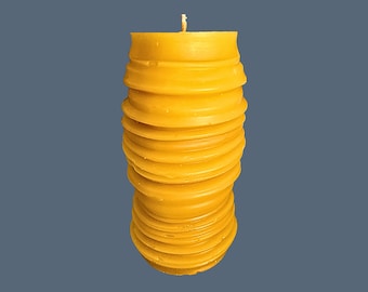 Slinky Pillar Beeswax Candle