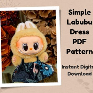 Patrón de vestido Labubu sencillo