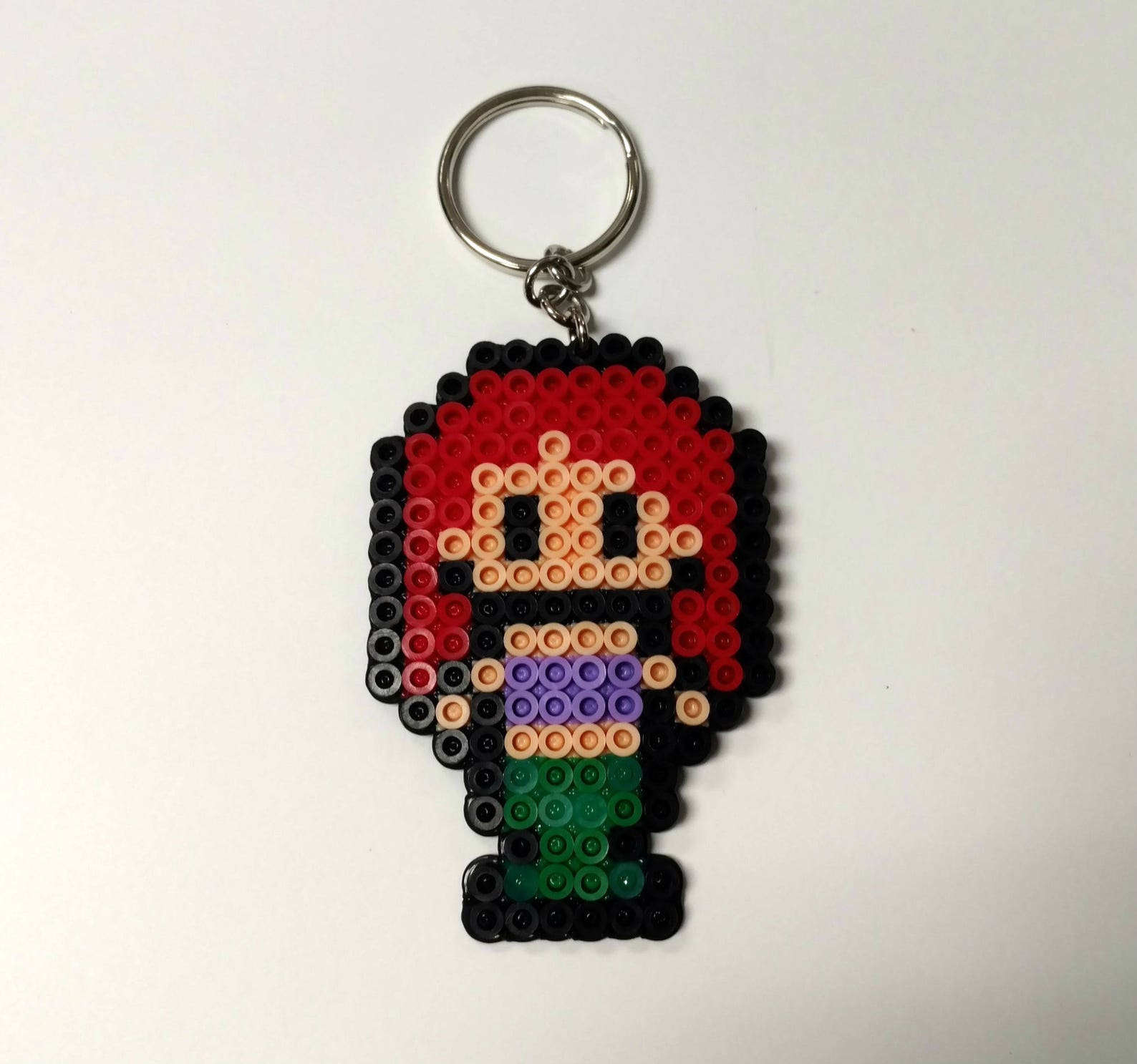 Little Mermaid Ariel Perler Bead Keychain Etsy