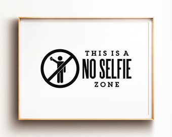 No Selfie Zone Etsy France