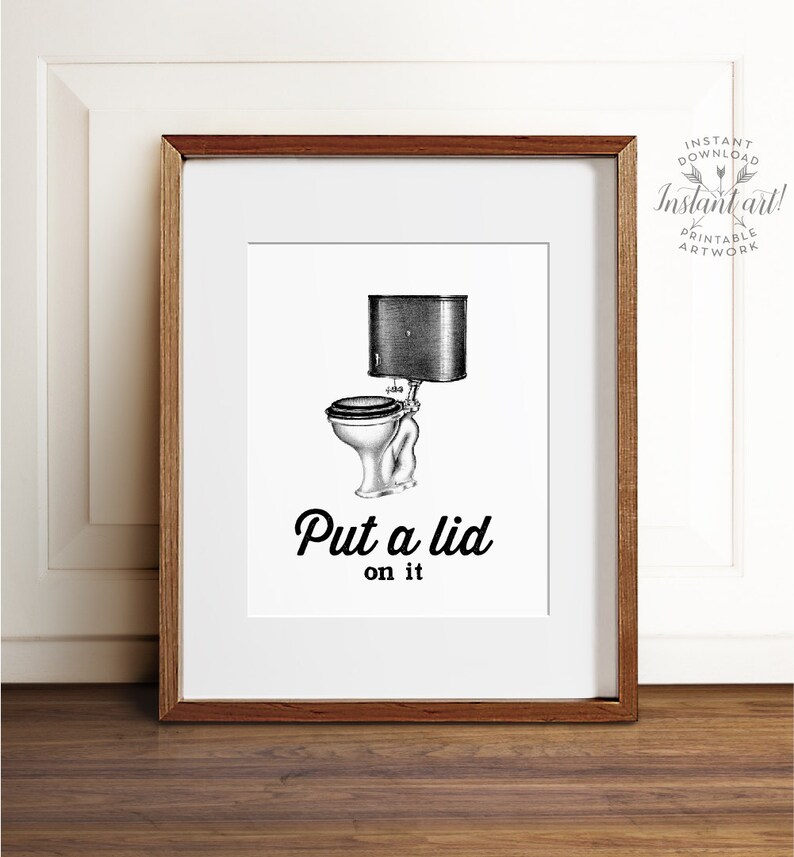 Bathroom wall decor PRINTABLE art Bathroom sign Bathroom | Etsy