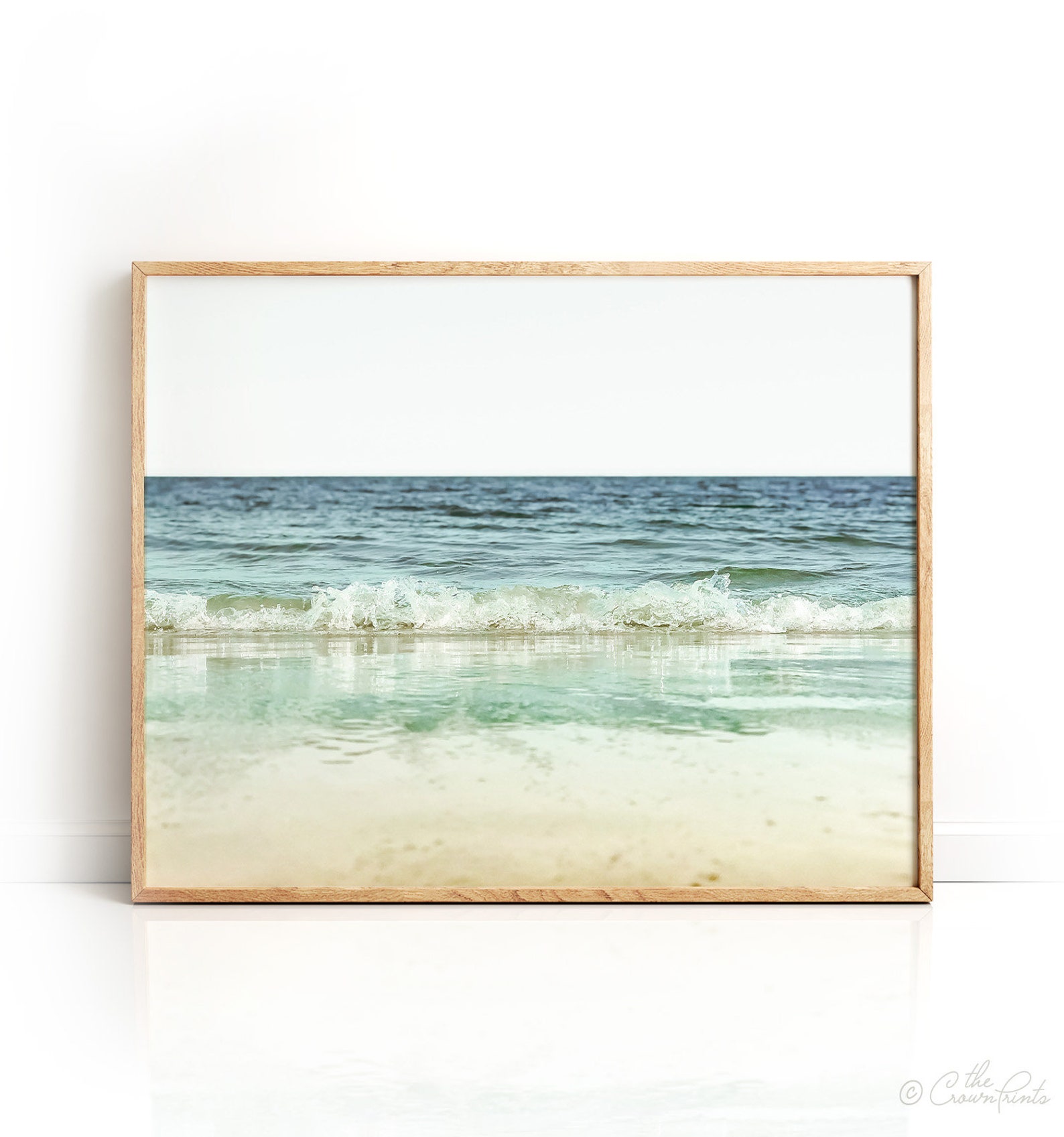 Beach Photography PRINTABLE ART Landscape Ocean Print Waves | Etsy