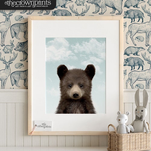 Nursery Animal Prints PRINTABLE Art Woodland Animals Decor Etsy