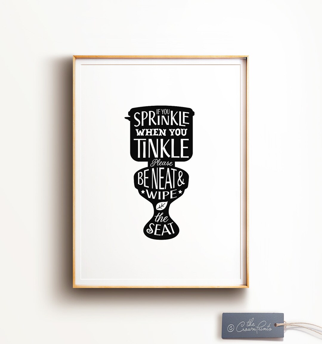 If You Sprinkle When You Tinkle, PRINTABLE Art, Funny Bathroom Art ...