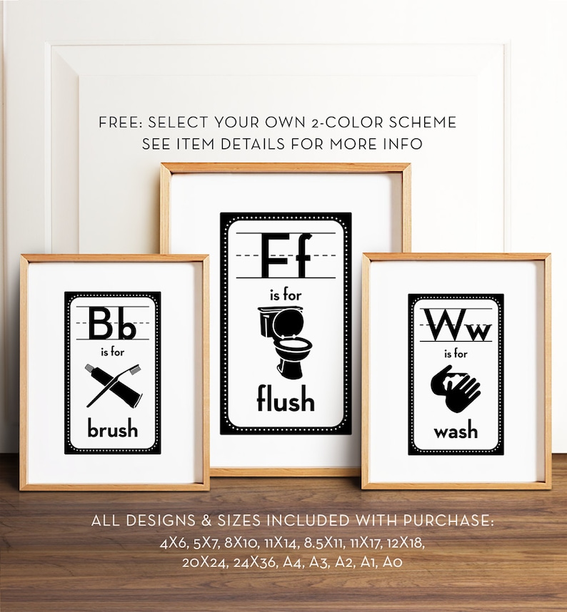 Bathroom art PRINTABLE art Bathroom wall decor Funny | Etsy