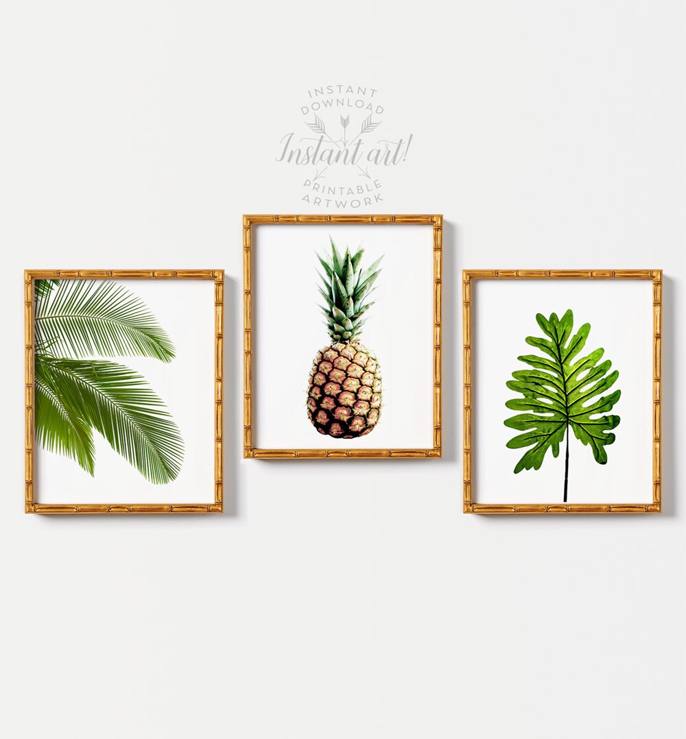 Tropical Art Set PRINTABLE Arttropical Artminimalistmodern Etsy