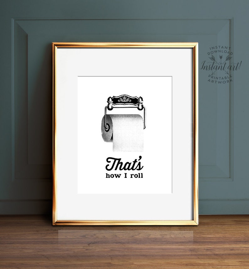 Funny Bathroom Art Set PRINTABLE Art Bathroom Wall Decor Etsy